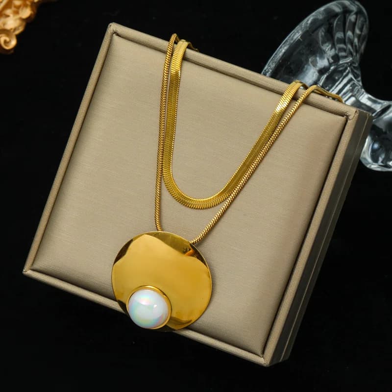 Zlatna debela lančana choker ogrlica