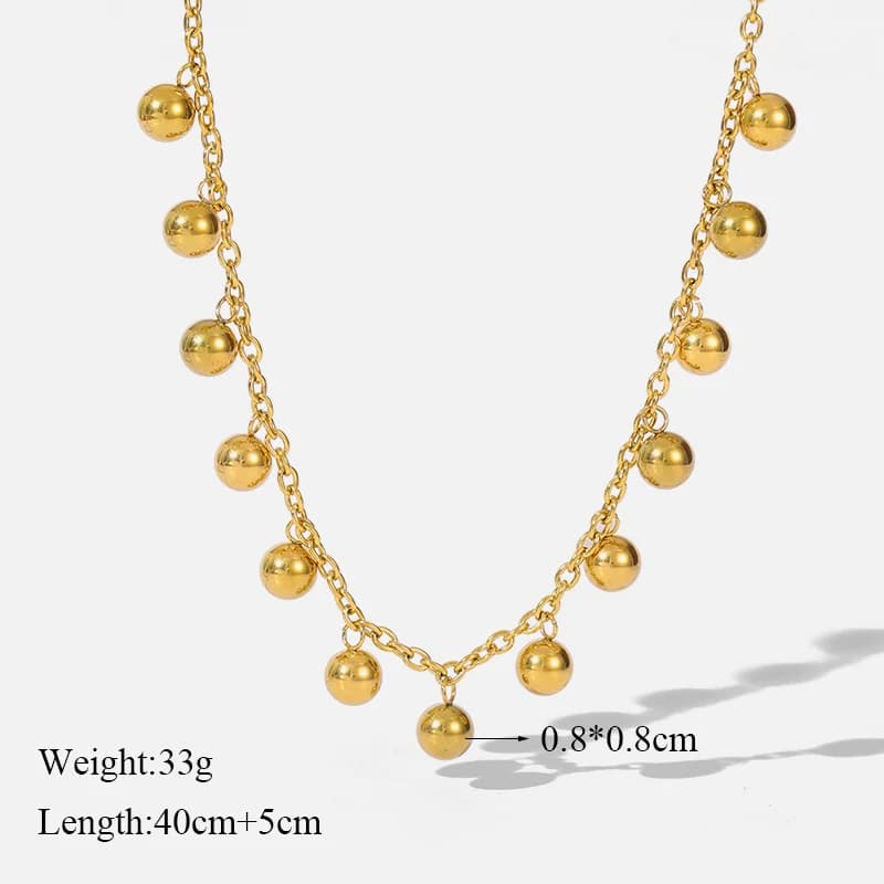 Ogrlica tipa choker s privjeskom kuglice